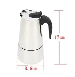 4/6/9 Xícaras Moka Pot Caffe Máquina De Espresso Copos De Café Latte Percoado 