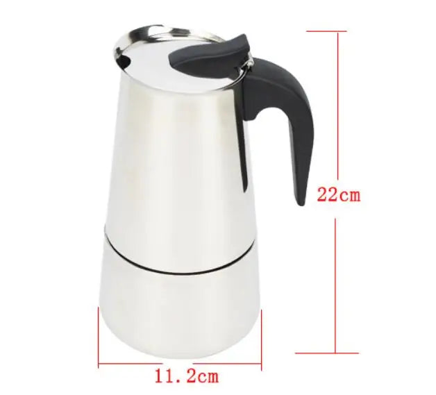 4/6/9 Xícaras Moka Pot Caffe Máquina De Espresso Copos De Café Latte Percoado 